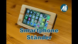 ✅ Smartphone Ständer aus Resten Smartphone Stand from Scrap Wood [upl. by Kincaid392]