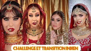 Challenge et transition indien🔥❤️ indian dance transitions [upl. by Melquist188]