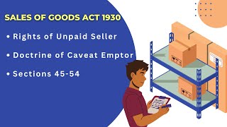 Rights of Unpaid Seller Doctrine of Caveat Emptor salesofgoodsact doctrineofcaveatemptor [upl. by Islaen]