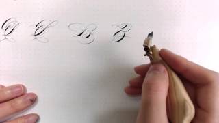 Variations of Pointed Pen Letter quotBquot [upl. by Gayelord]