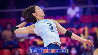 SARINA KOGA DESTROYED China in Volleyball Nations League 2024 [upl. by Aneetsirhc997]