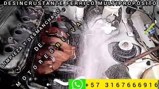 desincrustante ferrico multipropósito para limpieza vehicular WhatsApp 57 316 766 69 16 [upl. by Siuoleoj]