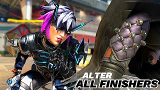 New Legend Alter All Finishers Apex Legends Season 21  Apex Finishers Gameplay [upl. by Pelage]