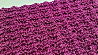 How To Crochet An EASY Stitch For Blankets and Scarfs  Double Crochet Trio Stitch [upl. by Gaspard]