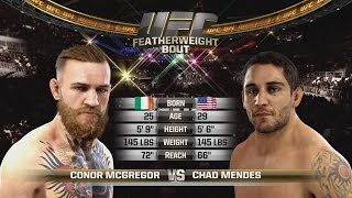 Conor McGregor vs Chad Mendes  Full Fight  EA Sports UFC [upl. by Moise]