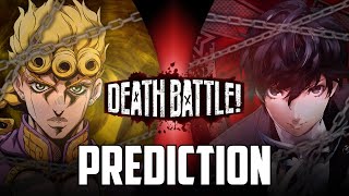 DEATH BATTLE Giorno vs Joker Predictions [upl. by Sirromad254]