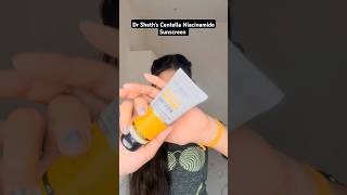 Dr sheths Centella Niacinamide Sunscreen Review Sunscreen For Oily Acne Prone SkinBest sunscreen [upl. by Ayoted]