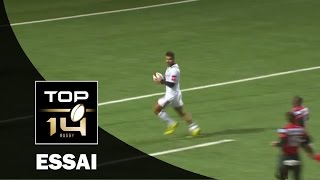 TOP 14  Oyonnax – Brive  934  ESSAI Gaetan GERMAIN CAB  Saison 20152016 [upl. by Killam]