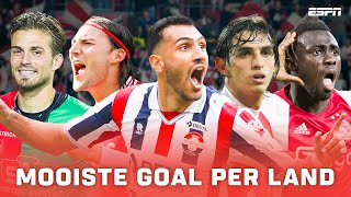 De MOOISTE GOAL per LAND in de Eredivisie 🌍😍 [upl. by Uchish]