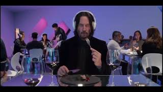 Funny Keanu Reeves dinner clip [upl. by Wing999]