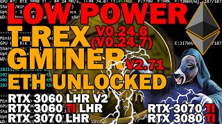 TREX MINER 0246 0247 WITH RTX 3060 RTX 3060 TI RTX 3070 RTX 3070 TI RTX 3080 TI [upl. by Elodea981]