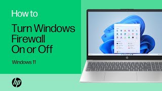 How to turn the Windows firewall on or off in Windows 11  HP Computers  HP Support [upl. by Norahs680]