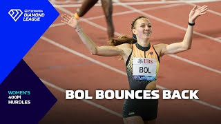 Femke Bol bounces back with RAPID 400m hurdles record in Lausanne  Wanda Diamond league 2024 [upl. by Drofnas]