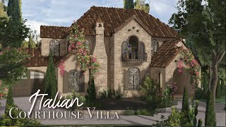 🪴 Roblox Bloxburg Italian Villa House I Casa Toscana 🌿 [upl. by Nishi]