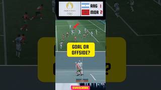 Goal Controversy Argentina vs Morocco  Olympics 2024 Football  VAR Decision olympics [upl. by Dowski591]