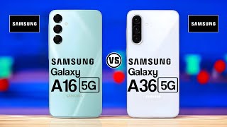 Samsung Galaxy A16 5G Vs Samsung Galaxy A36 5G Trakontech [upl. by Holub]