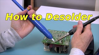 How to Desolder with a Desoldering PumpSolder Sucker [upl. by Terina]