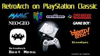 How to install RetroArch quotBETAquot on the PlayStation Classic play N64MAMENEO GEOSEGA amp MORE [upl. by Florence]