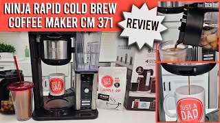 Ninja Hot amp Iced XL Coffee Maker with Rapid Cold Brew CM371 REVIEW [upl. by Anoved548]