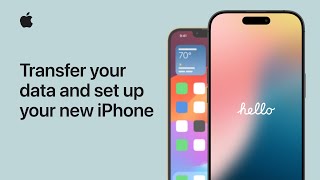 How to transfer your data and set up your new iPhone  Apple Support [upl. by Ahsyas99]