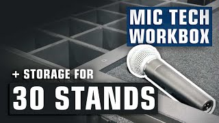 30 Capacity Mic Stand Tech Workbox  LM CASES QUICK VIEW [upl. by Zeitler]