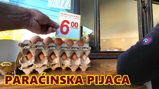 Paraćinska pijaca danas CENE jaja 6 dinara paprike 10 dinara Paraćin Srbija FotoVoja [upl. by Melvin835]