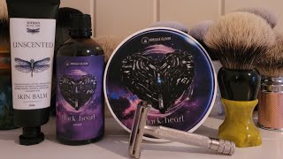 Wetshaving Review of Yaqi Ever Hopeful badger brush  Elysian soap  Black Heart [upl. by Jordans125]