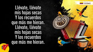 Mis Hojas Secas Binomio De Oro De América Video Letra  Sentir Vallenato [upl. by Llenrep]