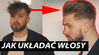 Jak układać włosy  POMPADOUR  męskie fryzury klasyczne [upl. by Attelrac]