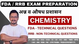 CHEMISTRY  FDA EXAM PREPARATION RRB EXAM PREPARATION  SRTECH ASSTANALYTICAL CHEMISTPHARMACIST [upl. by Levana]