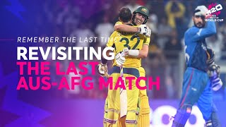 Revisiting the epic Australia vs Afghanistan clash at CWC23  T20WC 2024 [upl. by Fabrin]