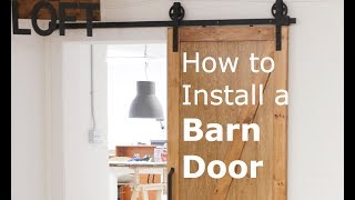 Tutorial How to Install a Barn Door [upl. by Eimareg]