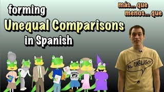 01 Spanish Lesson  Unequal Comparisons part 1 Másmenos  que [upl. by Ecirpak]