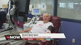 Coloradan breaks record blood donation [upl. by Shauna]