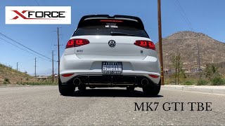 MK7 GTI XForce Turboback Exhaust w Varex Muffler  PURE SOUND [upl. by Peedsaj21]