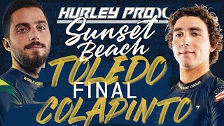 Filipe Toledo vs Griffin Colapinto  Hurley Pro Sunset Beach 2023  Final Heat Replay [upl. by Thomey]