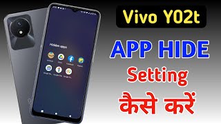 How to hide apps in Vivo y02t Vivo y02t app hideapp hide setting [upl. by Nosned]