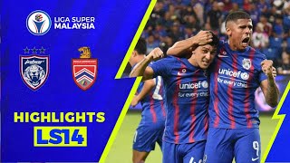 Johor Darul Tazim 50 Kuala Lumpur City FC  Liga Super 2022 Highlights [upl. by Abigael]