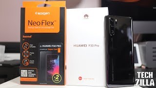 Huawei P30 Pro Spigen Screen Protector [upl. by Larochelle]