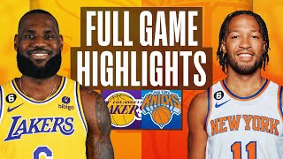 LAKERS at KNICKS  FULL GAME HIGHLIGHTS  January 31 2023 [upl. by Eelyak]