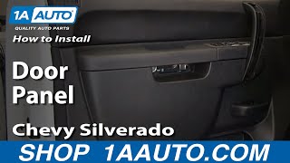 How To Remove Front Door Panel 0713 Chevy Silverado 1500 Truck [upl. by Valaria]