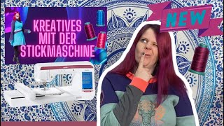 🧵🪡 Neue Youtube Reihe Kreatives mit der Stickmaschine by KathieKreativ 💜 [upl. by Eirotal]