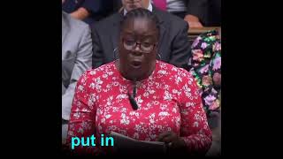 PMQ Paulette Hamilton challenges the new PM on her comments “put in more graft” [upl. by Young]