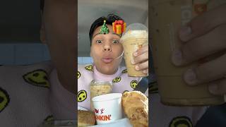 DUNKINS HOLIDAY ITEMS REVIEW 🎄🍩 food dunkin donuts dunkindonuts foodreview [upl. by Hite]