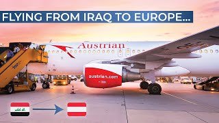 TRIPREPORT  Austrian Airlines BUSINESS  Airbus A320  Erbil  Vienna [upl. by Ekal137]