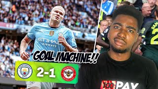 HAALAND Is Inevitable Man City 21 Brentford [upl. by Narol81]