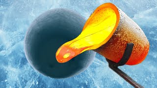 EXPERIMENT  Molten Lava Vs Ice Cube [upl. by Thatch454]