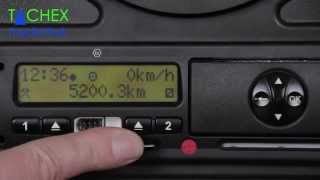 Einstellungen Digitaler Tachograph zu Schichtbeginn bei VDO 12  13u [upl. by Bradan365]