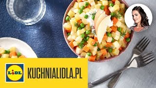 WEGAŃSKA SAŁATKA JARZYNOWA 🍲  Kinga Paruzel amp Kuchnia Lidla [upl. by Anayrb868]