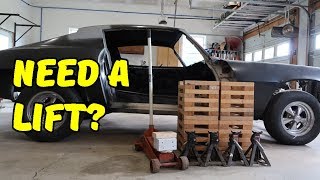 How to Get Your Car On and Off Your DIY Wooden Car Stands Wheel Cribs [upl. by Adnarom899]